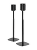 Mountson Adjustable Floor Stand for Sonos One,  One SL & Play:1 Black - (Pair)