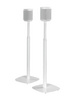 Mountson Adjustable Floor Stand for Sonos One,  One SL & Play:1 White - (Pair)
