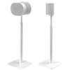 Mountson Premium Adjustable Floor Stand for Sonos ERA100 and 300 Pair (White)