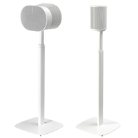 Mountson Premium Adjustable Floor Stand for Sonos ERA100 and 300 Pair (White)