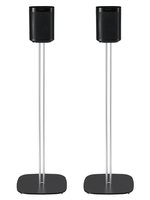 Mountson Premium Floor Stand for Sonos One,  One SL & Play:1 Black - (Pair)