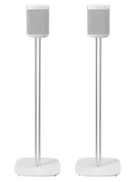 Mountson Premium Floor Stand for Sonos One,  One SL & Play:1 White - (Pair)