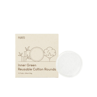 [Deal]Purito SEOUL - Inner Green Reusable Cotton Rounds - 10 Pads