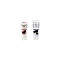 Jigott - Pure Clean Peel Off Pack No.Black Snail - 180ml (1ea) + Pure Clean Peel Off Pack No.Charcoal - 180ml (1ea) Set