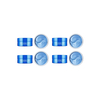 Medi Flower Aronyx Hyaluronic Acid Collagen Eye Patch - 60pc (4ea) Set