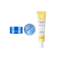 Medi Flower Aronyx Vitamin Brightening Eye Cream - 40ml(1ea) + Hyaluronic Acid Collagen Eye Patch - 60pc Set