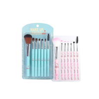 MINGXIER - Cartoon Makeup Brush - 7pcs (Random Colour) - 1 set