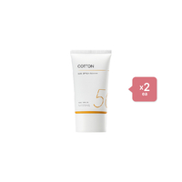 MISSHA All Around Safe Block Cotton Sun SPF50+ PA++++ (New Version of All Around Safe Block Daily Sun) - 50ml (2ea) Set