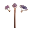 MissLady - Face Roller Gua Sha With Interchangeable Massage Head - 1 set - Purple
