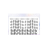 MissLady - False Eyelashes with Glue - 7mm x 24 pcs 10-12mm x 102pcs - My First Black