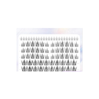 MissLady - False Eyelashes with Glue - 7mm x 24 pcs 10-12mm x 102pcs - My First Black