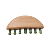 MissLady - Head Scalp Massager-Comb - 98 x 50.6 mm - Grass Green