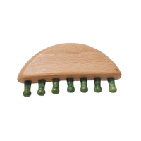 MissLady - Head Scalp Massager-Comb - 98 x 50.6 mm - Grass Green