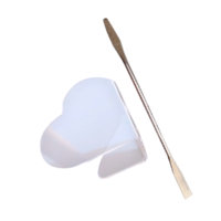 MissLady - Make Up Mixing Palette With Mixing Stick - 1set(2items) - Heart Shape