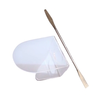 MissLady - Make Up Mixing Palette With Mixing Stick - 1set(2items) - Round Shape