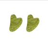 MissLady - Scraping Board Gua Sha Massage Tool (Heart-shaped) (2ea) Set - Grass Green
