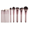 MissLady - Set Of 12 Make Up Brushes - 1set/12pcs - Grape