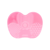 MissLady - Silicone Makeup Brush Cleaner - 1pc (15.5cm X 11.5cm) - Pink