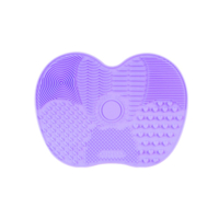 MissLady - Silicone Makeup Brush Cleaner - 1pc (15.5cm X 11.5cm) - Purple