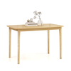 120 cm Wooden Dining Table with Rubber Wood Supporting Legs-Natural