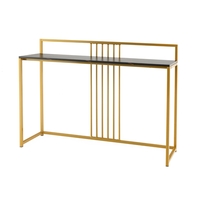 120cm Long Entryway Table with Baffle-Black