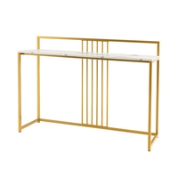 120cm Long Entryway Table with Baffle-White
