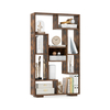 120cm Tall Bookshelf with Anti-tipping Kits for Home Office-Brown