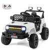 12V Kids Ride on Truck Battery Powered Car with Parental Remote-White