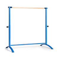 130CM Freestanding Ballet Barre Bar with 4-Position Adjustable Height-Blue
