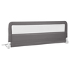 150CM Foldable Baby Bed Rail Guard with Washable Cover and Safety Strap-Grey