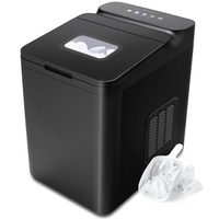 15KG/24H Countertop Ice Making Machine with Auto Clean-Black