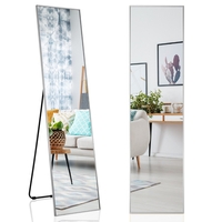 160 x 40cm Full Length Mirror with Shatter-proof Glass-Silver
