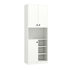 166cm Kitchen Pantry Storage Cabinet Modern Hutch Cabinet-White