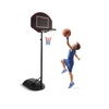 1.67 m-2.28 m Portable Basketball Hoop System with Anti-Rust Stand