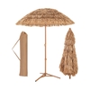 170cm Thatched Tiki Umbrella Hawaiian Style Beach Umbrella with Foldable Stand-Natural