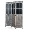 178 cm Vintage Freestanding Wall Divider Room Separator-Rustic Brown