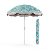 180 cm Outdoor Fringe Patio Umbrella with Carrying Bag-Green