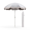 180 cm Outdoor Fringe Patio Umbrella with Carrying Bag-White