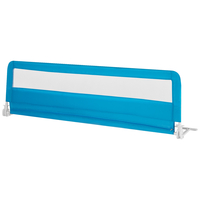 180CM Foldable Baby Bed Rail Guard with Removable Cover and Safety Strap-Blue