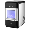18KG Countertop Portable Ice Cube Making Machine for Home Office-Black