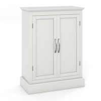 2 Doors Freestanding Bathroom Floor Cabinet-White