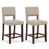 2-Piece Bar Chair Set-Beige