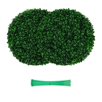 2 Pieces 52 CM Artificial Topiary Balls with 20 Zip Ties-M