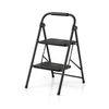2 Step Folding Ladder with Safe Lock and Hand Grip-Black