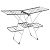 2-Tier Foldable Clothing Laundry Rack with 33 Drying Rails