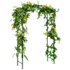 230CM Garden Arch Arbor Trellis for Climbing Plants Roses Vines-Black