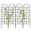 2/4 Pack 180 cm x 50 cm Metal Garden Trellis Decorative for Climbing Plants-4 Pack