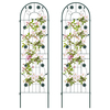 2/4 Pack Metal Garden Trellis 180 cm x 50 cm Wire Lattice Panel-Green-2 Pack