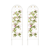 2/4 Pack Metal Garden Trellis 180 cm x 50 cm Wire Lattice Panel-White-2 Pack