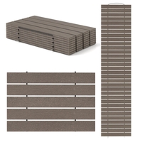 242 cm Outdoor Garden Pathway Patio Roll Out Straight Walkways-Grey